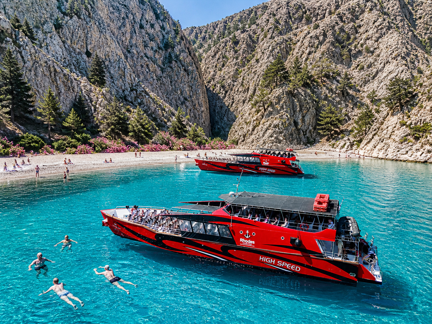 Rhodes: Cruise to Symi & St George's Bay with Hotel Transfer